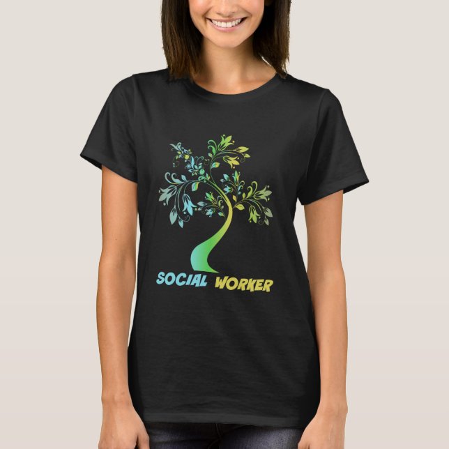 Sozialarbeiter, Floral Graphics T-Shirt (Vorderseite)
