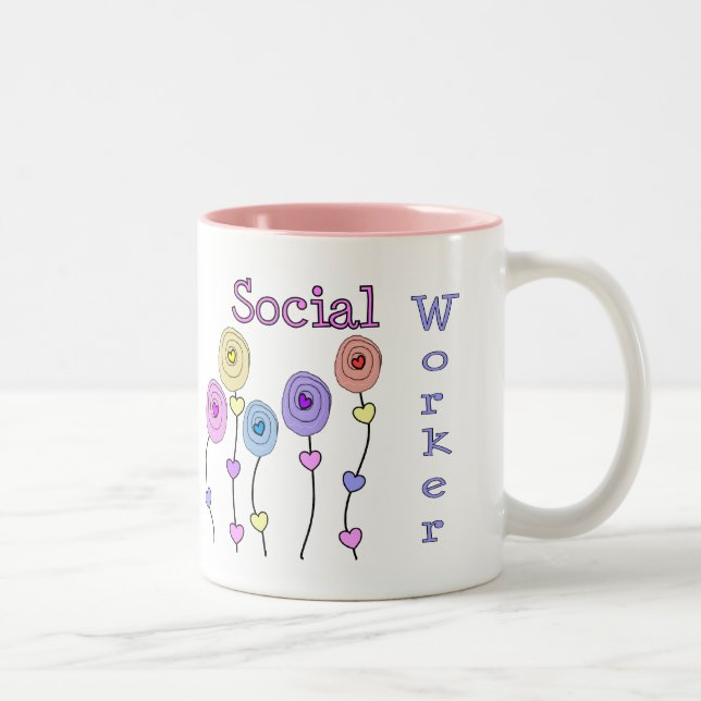 Sozialarbeiter-Geschenke Zweifarbige Tasse (Rechts)