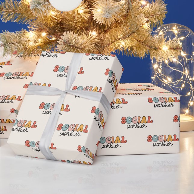 Sozialarbeiter Geschenkpapier (Feiertage)