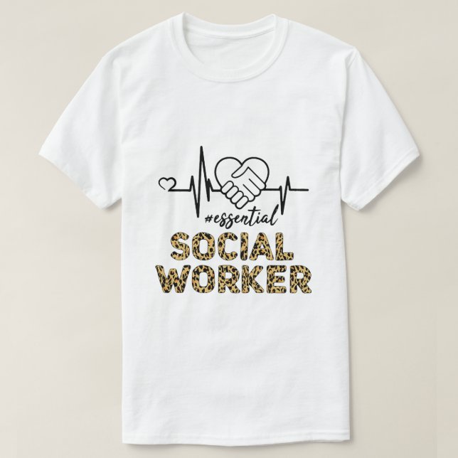Sozialarbeiter Heartbeat, Sozialarbeiter Le T-Shirt (Design vorne)
