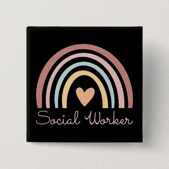 Sozialarbeiter II Button (Vorderseite)