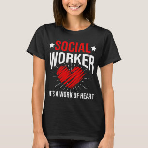 Sozialarbeiter ist ein Herz für Männer Frauen T-Shirt