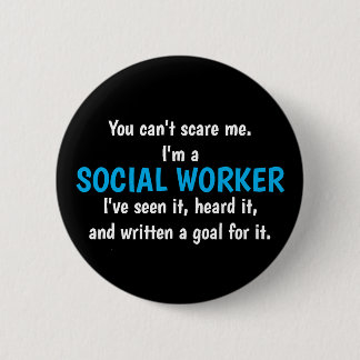 Sozialarbeiter-Knopf Button