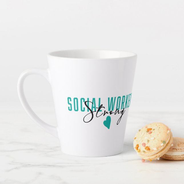 Sozialarbeiter Latte Tasse (Beispiel)