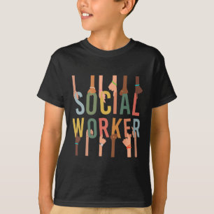 Sozialarbeiter Leben Funny Social Work Monat Black T-Shirt