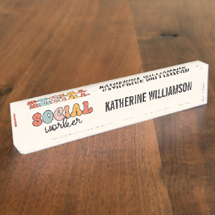 Sozialarbeiter Namensplakette