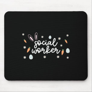 Sozialarbeiter Osterschule Sozialarbeit Bunny Eggs Mousepad