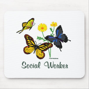 Sozialarbeiter-Schmetterlinge Mousepad