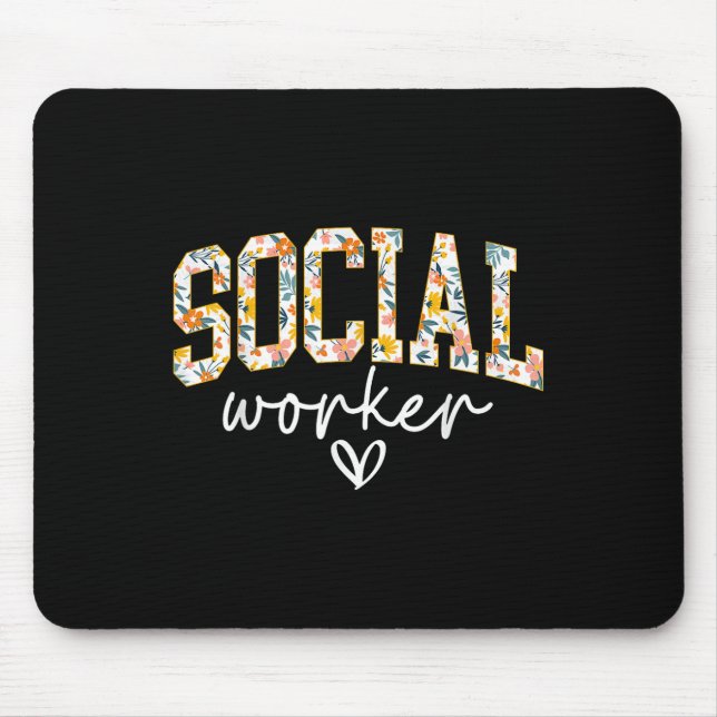 Sozialarbeiter, Schulberater, Sozialarbeiter Mousepad (Vorne)