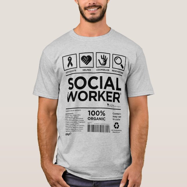 Sozialarbeiter-Siegel T-Shirt (Vorderseite)