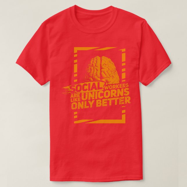 Sozialarbeiter sind wie magische Einhörner T-Shirt (Design vorne)
