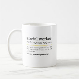 Sozialarbeiter Substantiv Kaffeetasse