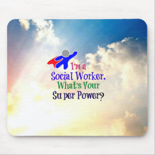 Sozialarbeiter Super Hero Mousepad