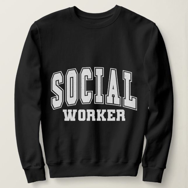Sozialarbeiter Sweatshirt (Design vorne)
