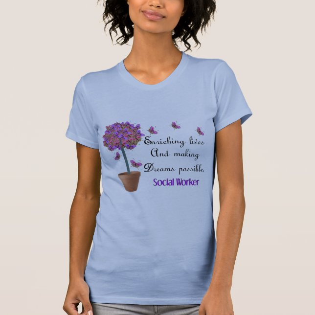 Sozialarbeiter-T - Shirts mit Zitat (Vorderseite)