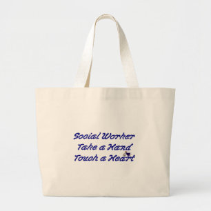 Sozialarbeiter-Taschen-Tasche Jumbo Stoffbeutel