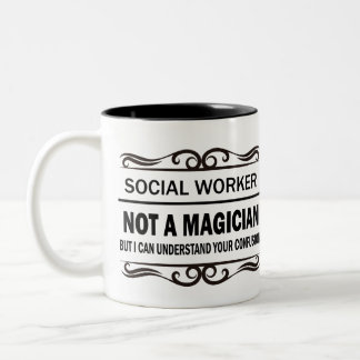 Sozialarbeiter-Tasse Zweifarbige Tasse