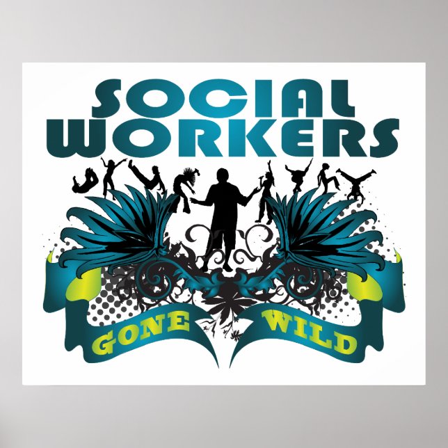 Sozialarbeiter werden wild poster (Vorne)