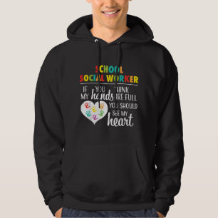 Sozialarbeiterin der Schule Süßes Herz-Geschenk T Hoodie