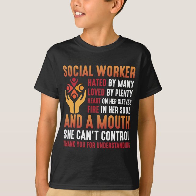 Sozialarbeiterin Frauen für Sozialpädagogik T-Shirt (Vorderseite)