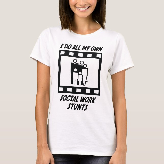 Sozialarbeits-Bremsungen T-Shirt (Vorderseite)