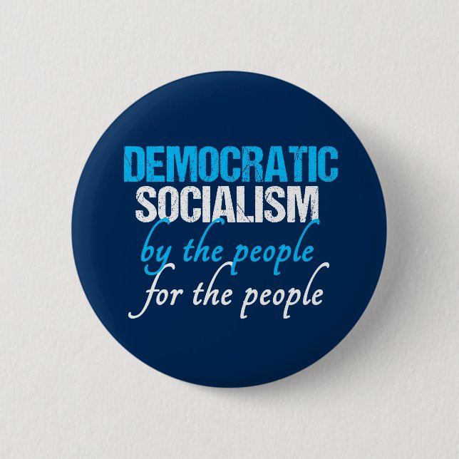 Sozialdemokratie | Demokratischer Sozialismus Button (Vorderseite)