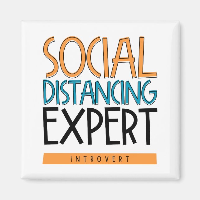 Sozialdistanzexperte Introvertierte Magnet (Vorne)