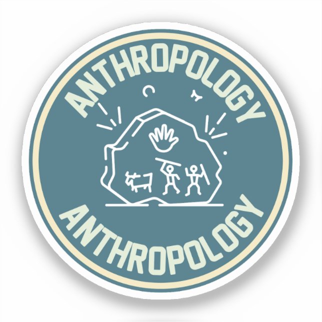 Soziale Anthropologie , Anthropologie-Student Aufkleber (Vorderseite)