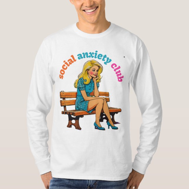 SOZIALE ANXIETY CLUB T-Shirt (Vorderseite)