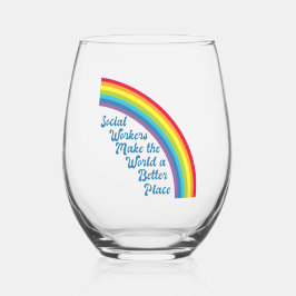 Soziale Arbeit Regenbogen Inspiration Zitat Gesche Weinglas Ohne Stiel