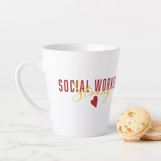 Soziale Arbeit Strong Alma Mater Inspiriert Milchtasse (Beispiel)