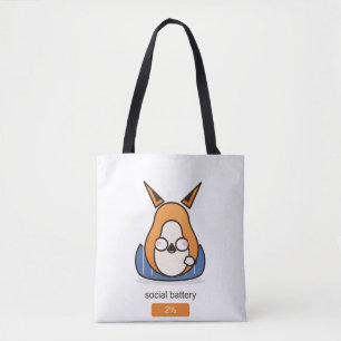 Soziale Batterie 2 Prozent Lustiger Introvertierte Tasche