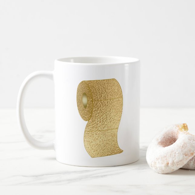 Soziale Distanzierung Funny Toilet Paper Kaffeetasse (Mit Donut)
