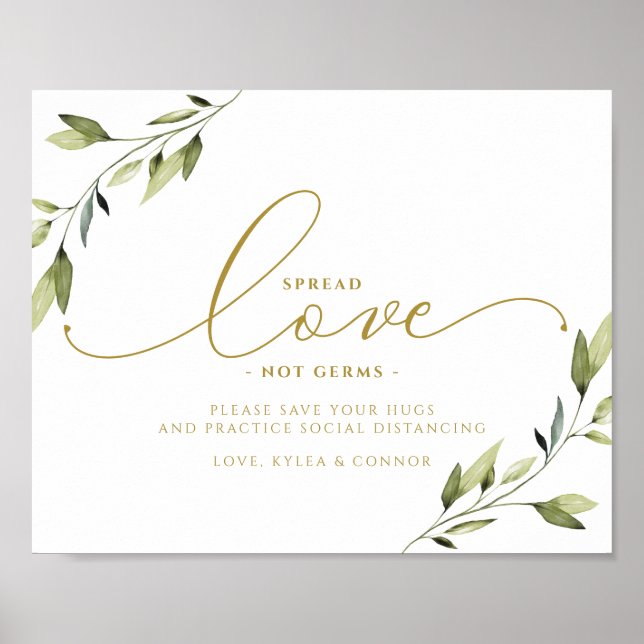 Soziale Distanzierung Schild ätherische Grünfläche (Vorne)