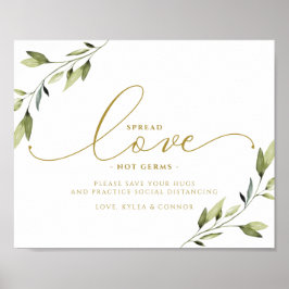 Soziale Distanzierung Schild ätherische Grünfläche