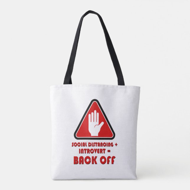 Soziale Distanzierung und Einführung, zurück Tasche (Rückseite)