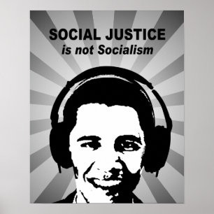 Soziale Gerechtigkeit ist nicht Sozialismus Poster
