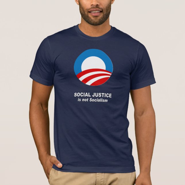 Soziale Gerechtigkeit ist nicht Sozialismus T-Shirt (Vorderseite)
