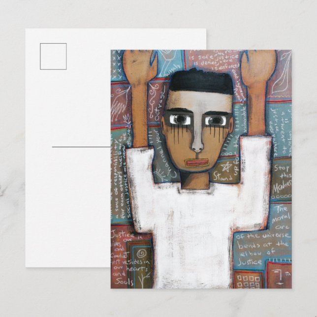Soziale Gerechtigkeit Postkarte (Vorne/Hinten)