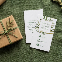 Soziale Links, grüne Blätter Goldgrenzenkarte Begleitkarte