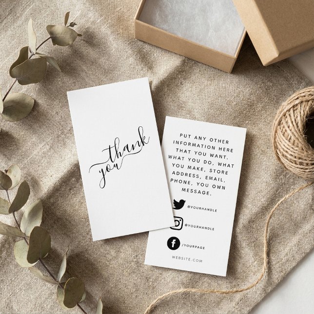 Soziale Logos, Schwarzweiß-Kundenauftrag Begleitkarte (Social logos, black and white customer order enclosure card.)