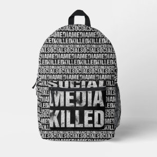 Soziale Medien haben die Romantik getötet Bedruckter Rucksack