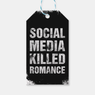 Soziale Medien haben die Romantik getötet Geschenkanhänger