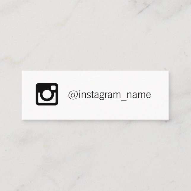 Soziale Medien Mini Visitenkarte (Vorderseite)