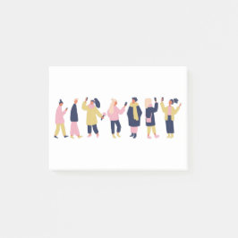 Soziale Medien Post-it Klebezettel