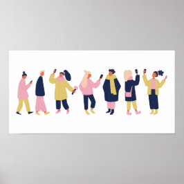 Soziale Medien Poster