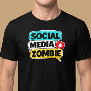 Soziale Medien Zombie T-Shirt