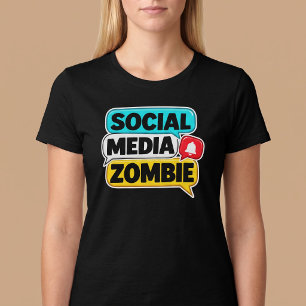 Soziale Medien Zombie T-Shirt