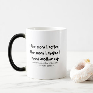 Soziale Paradoxe Kaffeephilosophie Drehung Verwandlungstasse