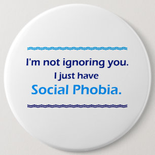 Soziale Phobie ignoriert dich Button